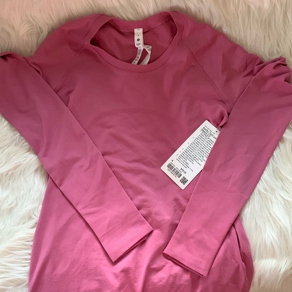 lululemon athletica Tops - BNWT Lululemon Swiftly Pink Blossom Size 8 *Regular length